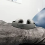 A pair of headphones sitting on a blanket at Crescent Dental Studio
